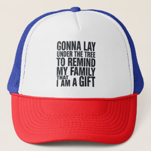 Christmas Gonna Lay Under The Tree Xmas Family  Trucker Hat
