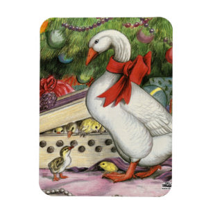 Christmas Goose Magnet