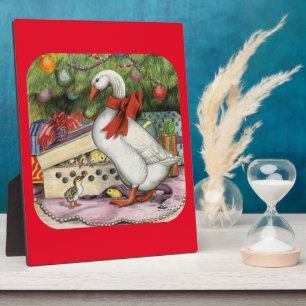 Christmas Goose Plaque