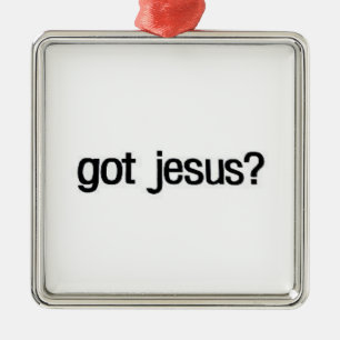Christmas got Jesus Christ born again Metal Ornament