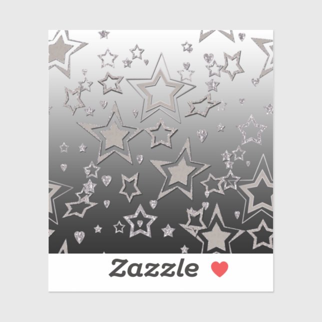 Christmas gradient glitter shine confetti stars fu (Sheet)