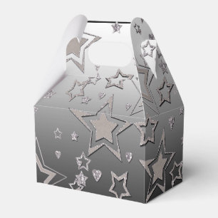Christmas gradient glitter shine confetti stars fu favor box