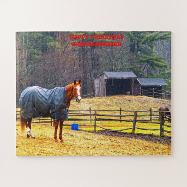 Christmas Granddaughter. Jigsaw Puzzle (Horizontal)