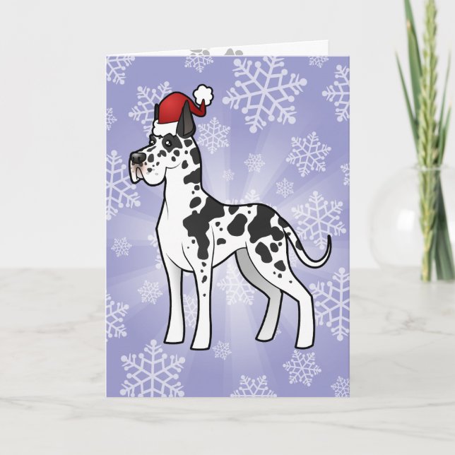 Christmas Great Dane Holiday Card (Front)