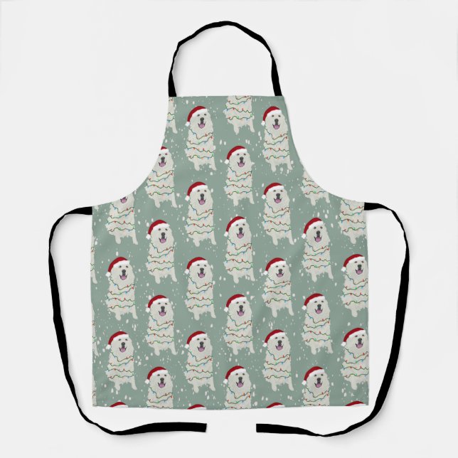 Christmas Great Pyrenees  Apron (Front)