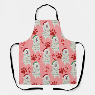 Christmas Great Pyrenees Apron