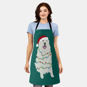 Christmas Great Pyrenees Apron