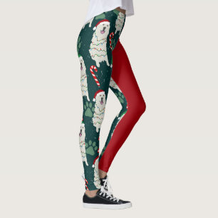 Christmas Great Pyrenees  Leggings