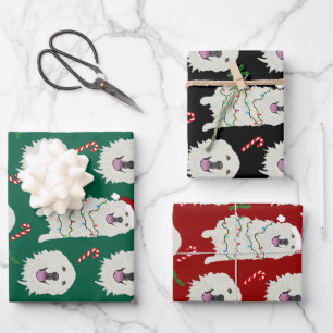 Christmas Great Pyrenees  Wrapping Paper Sheet