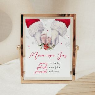 Christmas Greatest Gift Baby Shower Mom Osa Bar Poster