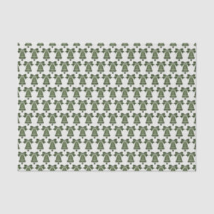 Christmas Green Christmas Bells Tissue Paper