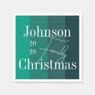 Christmas Green Christmas Party Napkin