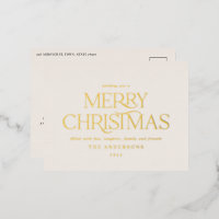 Christmas green elegant minimal modern typography