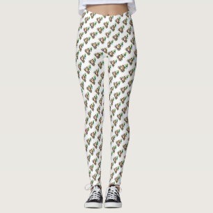 Christmas Green Frog Leggings