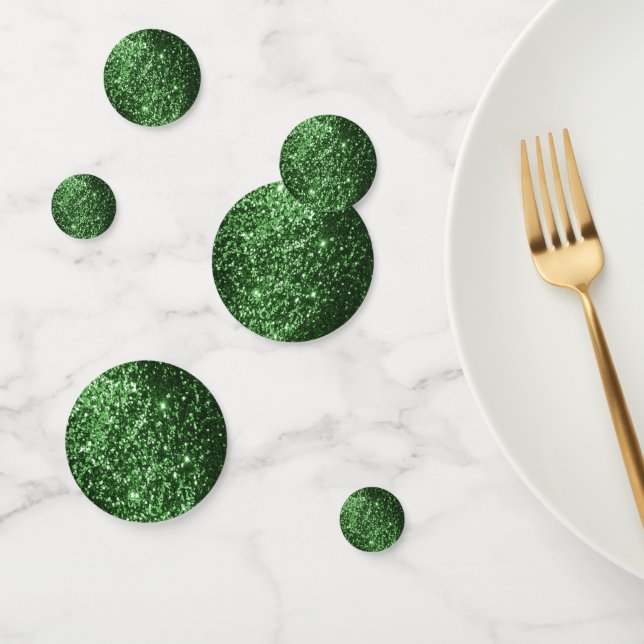 Christmas Green Glitter Confetti (Group)