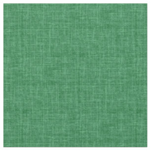 Christmas Green Linen Fabric