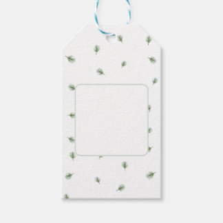 Christmas Green Pine Tree Gift Tags