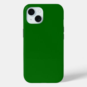Christmas Green Solid Colour iPhone 15 Case
