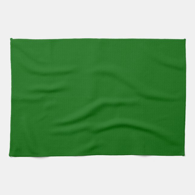Christmas Green Solid Colour Kitchen Towel (Horizontal)
