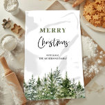 Christmas Green Tree | Merry Christmas Kitchen Towel<br><div class="desc">Christmas Green Tree | Merry Christmas</div>