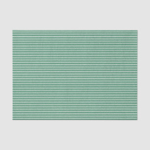 Christmas Green White Simple Stripes Tissue Paper