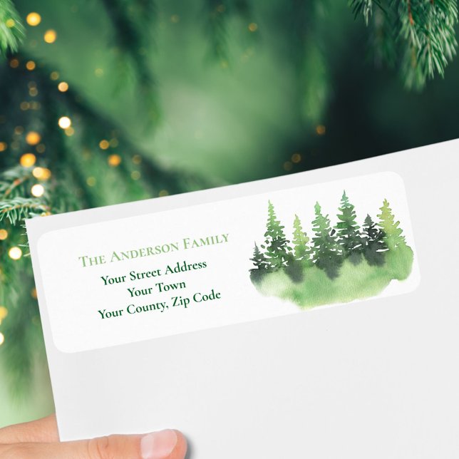 Christmas Green Winter Forest Fir Trees Name (Creator Uploaded)