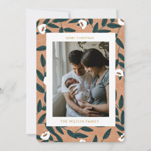 Christmas Greenery Cute Family Photo Holiday