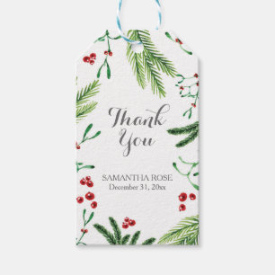 Christmas Greenery Favour Tag