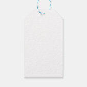 Christmas Greenery Leaves Minimal Typography White Gift Tags (Back)