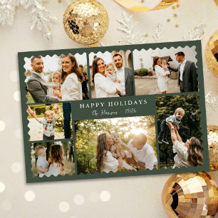 Christmas Greeting 7 Photo Holiday Card