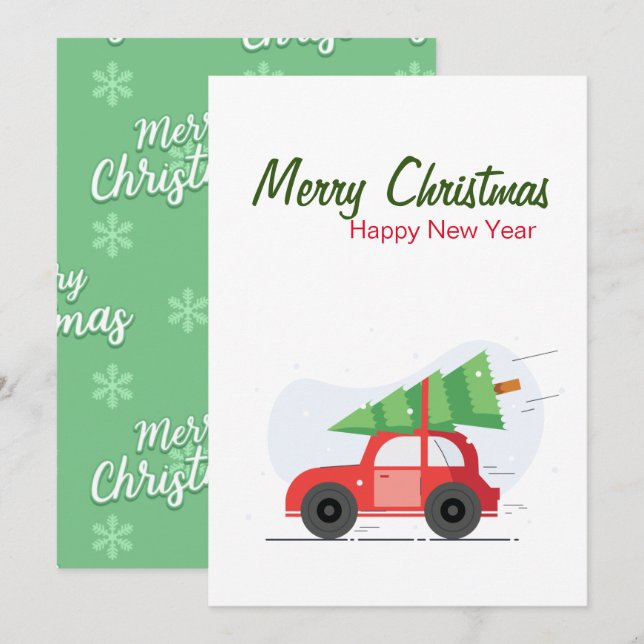 Christmas Greeting Card  (Front/Back)
