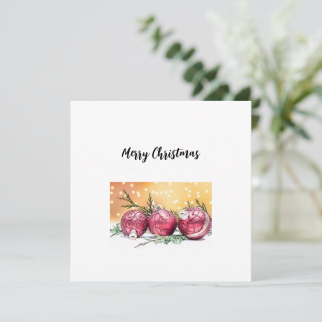 Christmas Greeting Card (Standing Front)