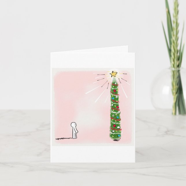 Christmas greeting card- A Christmas wish for you Holiday Card (Front)