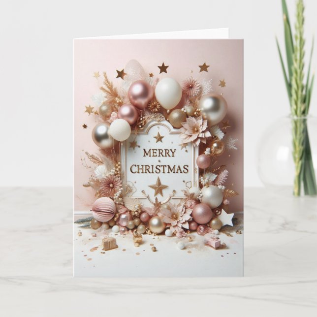 Christmas Greeting Card - "A Sparkling Noë" (Front)