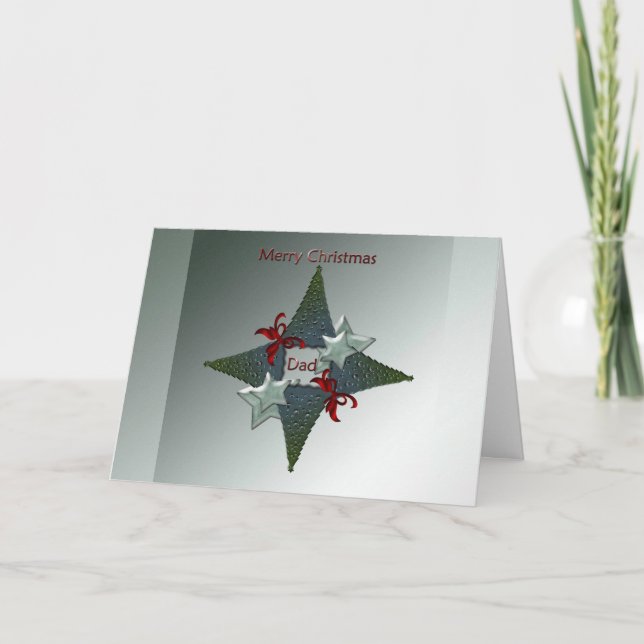 Christmas greeting card for Dad (Front)