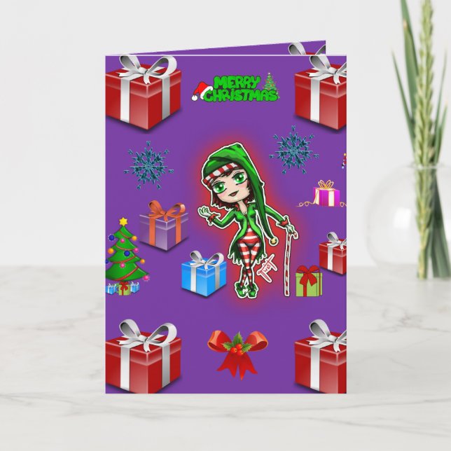 Christmas greeting card for everyone person kids (Front)