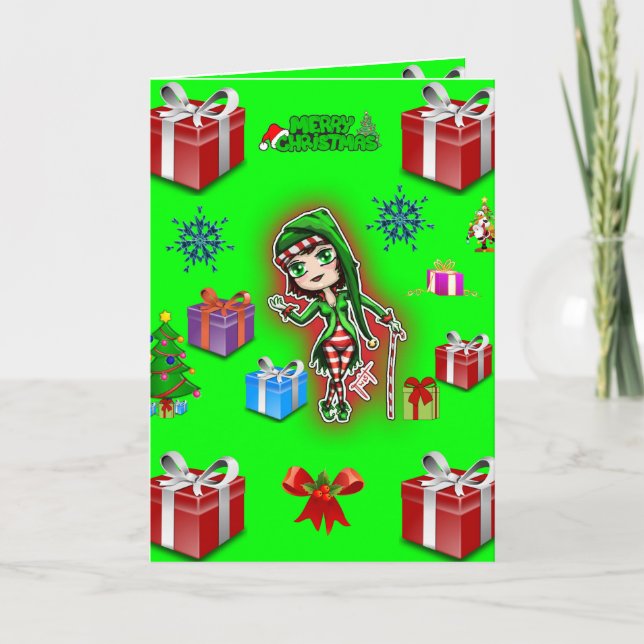 Christmas greeting card for everyone person kids (Front)