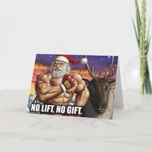 Christmas Greeting Card - Gym Motivation