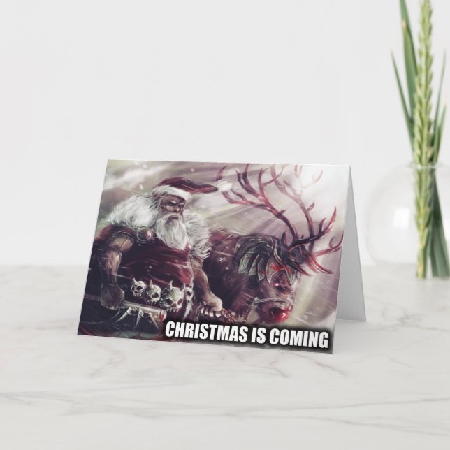 Christmas Greeting Card - Gym Motivation (Front)
