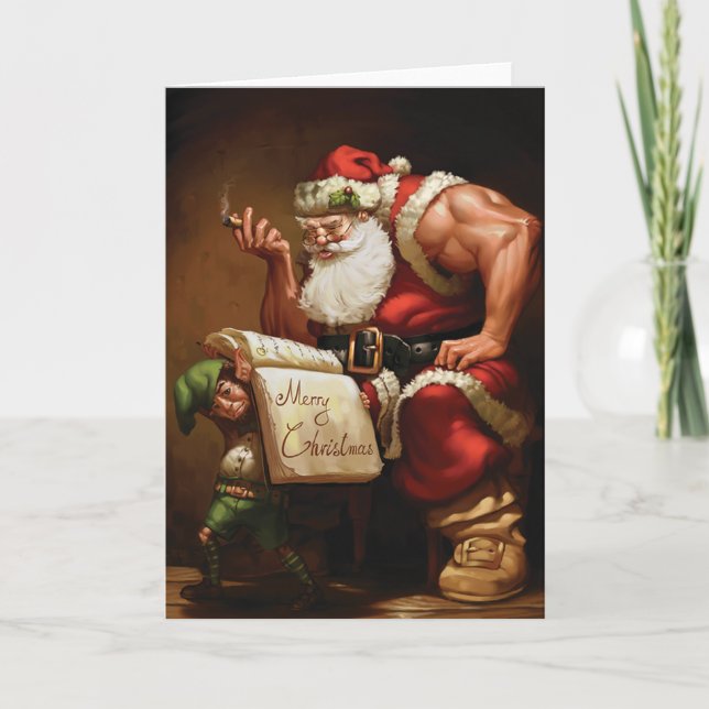 Christmas Greeting Card - Gym Motivation (Front)