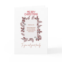 Christmas Greeting Card-matthew1:21