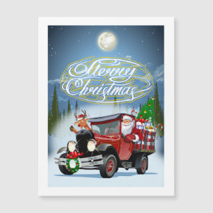 Christmas Greeting Card with Christmas lettering