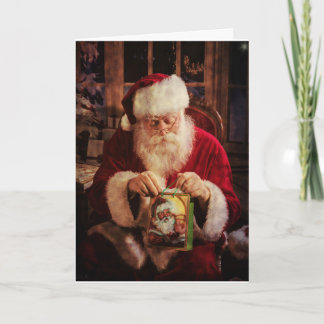 Christmas Greeting Card with Santa