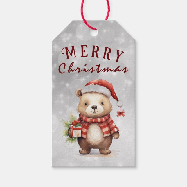 Christmas greeting  gift tags (Front)