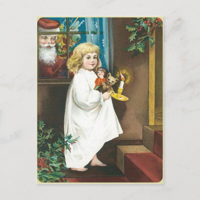 Christmas Greeting Holiday Postcard (Front)