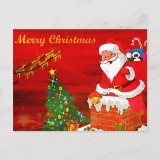 Christmas Greeting Holiday Postcard
