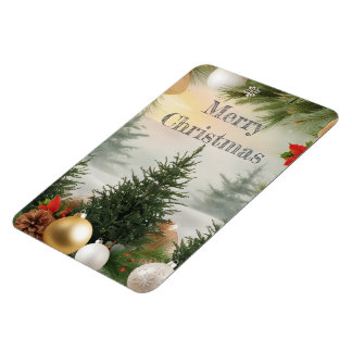 Christmas greeting magnet