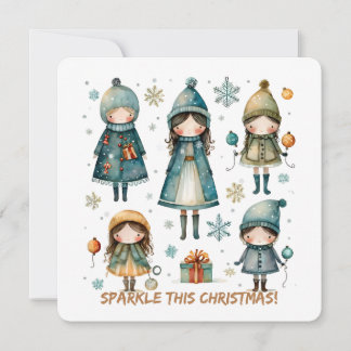 Christmas Greeting Postcard