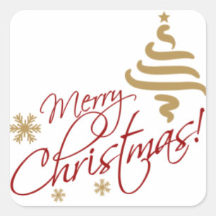 Christmas Greeting Stickers