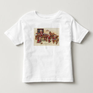 Christmas GreetingLittle Kids on Workbench Toddler T-shirt